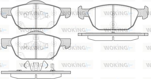 Woking P14523.02 - Гальмівні колодки, дискові гальма autocars.com.ua