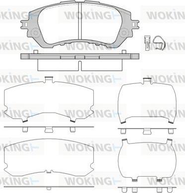 Woking P14583.00 - Гальмівні колодки, дискові гальма autocars.com.ua