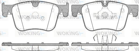 Woking P14603.00 - Тормозные колодки, дисковые, комплект autodnr.net