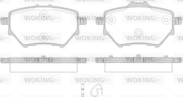 Woking P14623.00 - Гальмівні колодки, дискові гальма autocars.com.ua