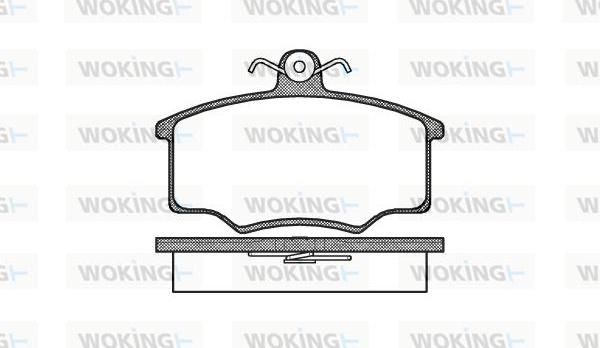 Woking P1463.00 - Тормозные колодки, дисковые, комплект autodnr.net
