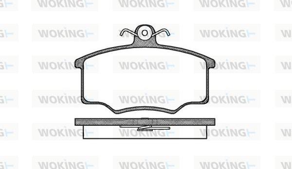 Woking P1463.20 - Тормозные колодки, дисковые, комплект autodnr.net