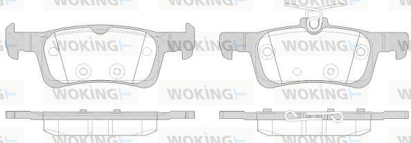 Woking P14633.00 - Гальмівні колодки, дискові гальма autocars.com.ua