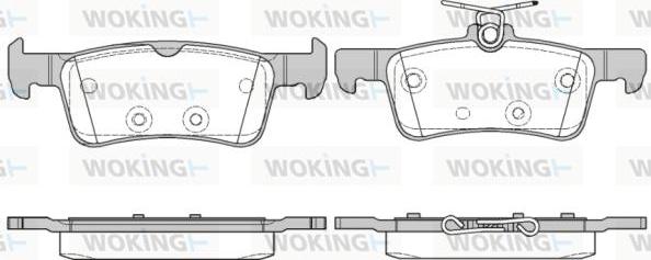 Woking P14633.10 - Тормозные колодки, дисковые, комплект autodnr.net