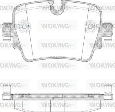 Woking P14723.00 - Тормозные колодки, дисковые, комплект avtokuzovplus.com.ua