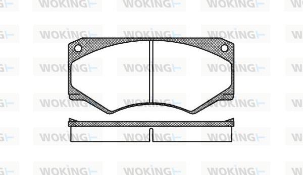 Woking P1473.00 - Гальмівні колодки, дискові гальма autocars.com.ua