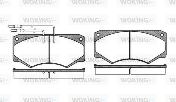 Woking P1473.04 - Тормозные колодки, дисковые, комплект avtokuzovplus.com.ua