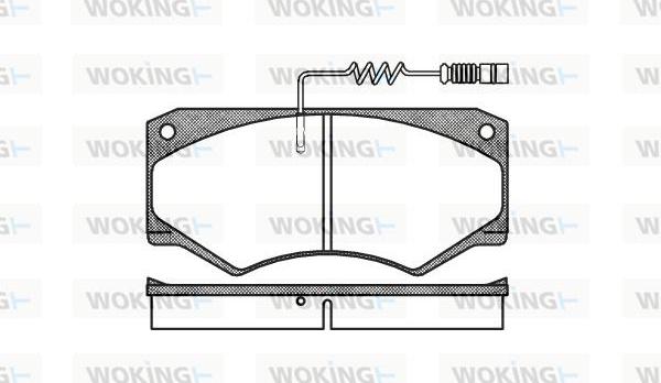 Woking P1473.14 - Тормозные колодки, дисковые, комплект avtokuzovplus.com.ua