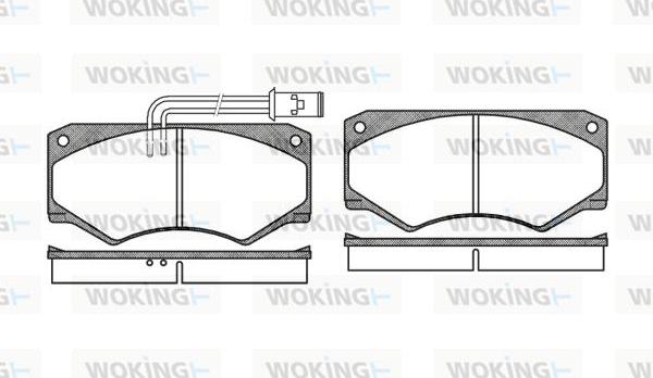 Woking P1473.22 - Гальмівні колодки, дискові гальма autocars.com.ua