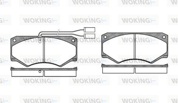 Woking P1473.42 - Тормозные колодки, дисковые, комплект avtokuzovplus.com.ua