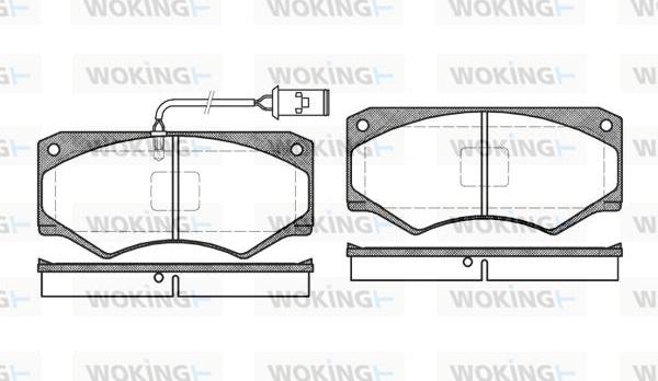 Woking P1473.52 - Гальмівні колодки, дискові гальма autocars.com.ua