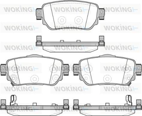 Woking P14823.02 - Гальмівні колодки, дискові гальма autocars.com.ua