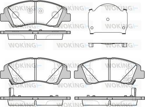 Woking P14833.02 - Гальмівні колодки, дискові гальма autocars.com.ua