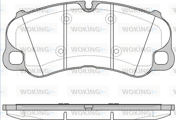 Woking P14953.10 - Гальмівні колодки, дискові гальма autocars.com.ua