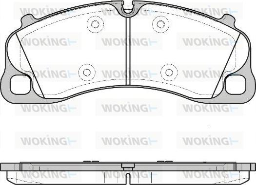 Woking P14973.00 - Гальмівні колодки, дискові гальма autocars.com.ua