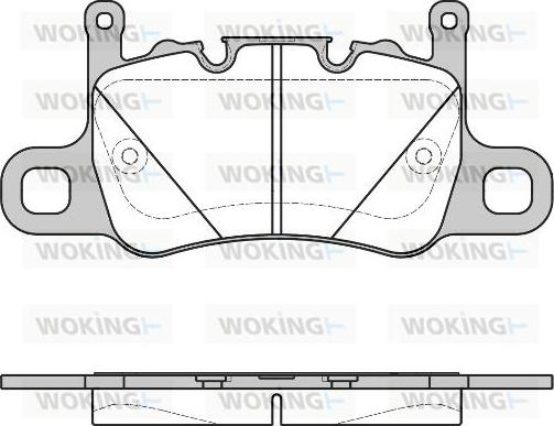 Woking P14983.00 - Гальмівні колодки, дискові гальма autocars.com.ua