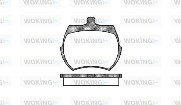 Woking P1503.00 - Гальмівні колодки, дискові гальма autocars.com.ua