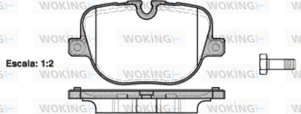 Woking P15083.00 - Гальмівні колодки, дискові гальма autocars.com.ua