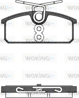 Woking P15243.00 - Тормозные колодки, дисковые, комплект avtokuzovplus.com.ua