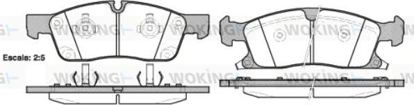 Woking P15303.02 - Гальмівні колодки, дискові гальма autocars.com.ua