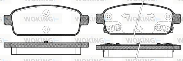 Woking P15323.12 - Гальмівні колодки, дискові гальма autocars.com.ua