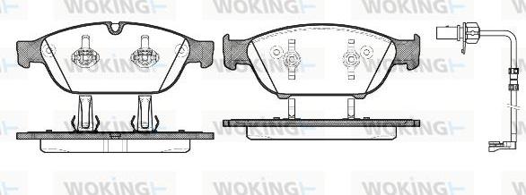 Woking P15413.12 - Гальмівні колодки, дискові гальма autocars.com.ua