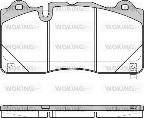 Woking P15453.12 - Гальмівні колодки, дискові гальма autocars.com.ua