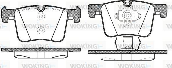 Woking P15573.00 - Тормозные колодки, дисковые, комплект avtokuzovplus.com.ua