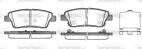 Woking P15583.02 - Гальмівні колодки, дискові гальма autocars.com.ua