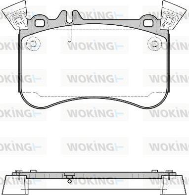 Woking P15653.10 - Гальмівні колодки, дискові гальма autocars.com.ua