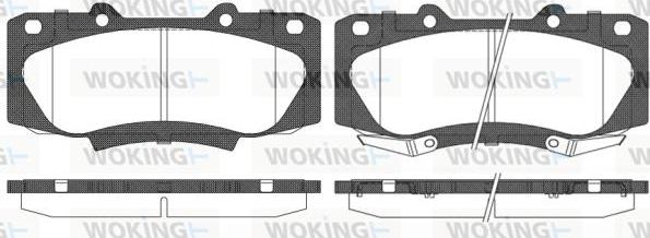 Woking P15683.02 - Тормозные колодки, дисковые, комплект avtokuzovplus.com.ua