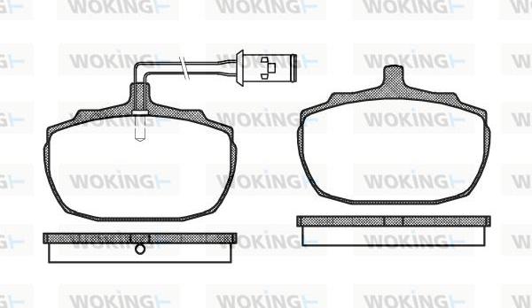 Woking P1573.02 - Тормозные колодки, дисковые, комплект autodnr.net