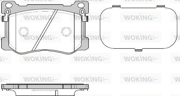 Woking P15753.12 - Гальмівні колодки, дискові гальма autocars.com.ua