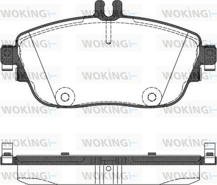 Woking P15853.08 - Тормозные колодки, дисковые, комплект avtokuzovplus.com.ua