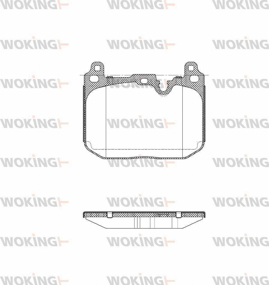 Woking P15913.20 - Тормозные колодки, дисковые, комплект avtokuzovplus.com.ua