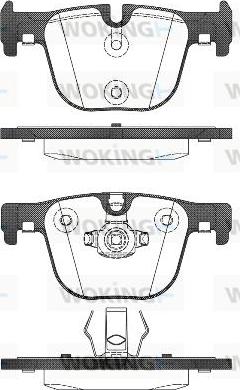 Woking P15933.00 - Гальмівні колодки, дискові гальма autocars.com.ua