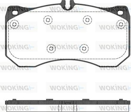 Woking P15973.00 - Тормозные колодки, дисковые, комплект avtokuzovplus.com.ua