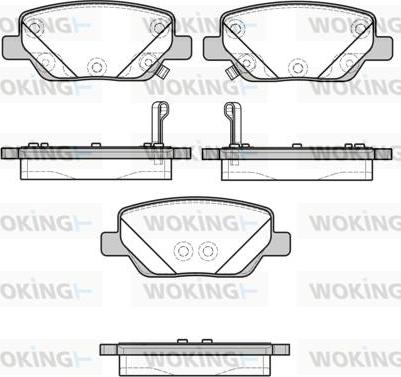 Woking P16003.02 - Гальмівні колодки, дискові гальма autocars.com.ua