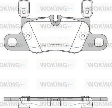 Woking P16143.20 - Гальмівні колодки, дискові гальма autocars.com.ua