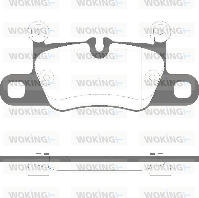 Woking P16143.30 - Тормозные колодки, дисковые, комплект autodnr.net