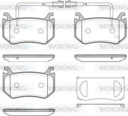 Woking P16153.02 - Гальмівні колодки, дискові гальма autocars.com.ua