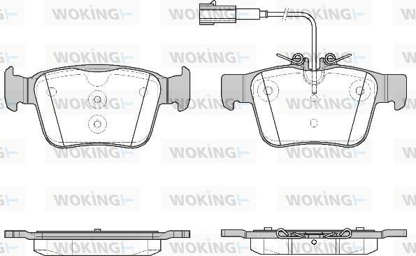 Woking P16223.02 - Гальмівні колодки, дискові гальма autocars.com.ua
