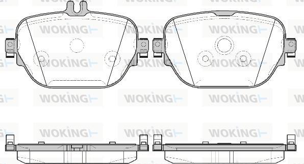 Woking P16253.08 - Гальмівні колодки, дискові гальма autocars.com.ua