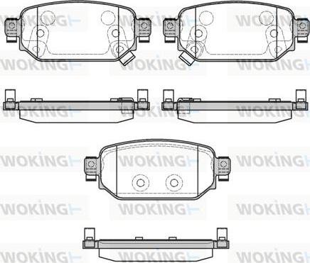 Woking P16313.02 - Гальмівні колодки, дискові гальма autocars.com.ua