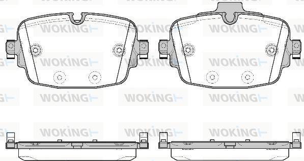 Woking P16393.00 - Гальмівні колодки, дискові гальма autocars.com.ua