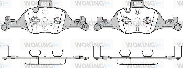 Woking P16403.00 - Гальмівні колодки, дискові гальма autocars.com.ua