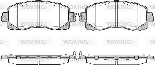 Woking P16413.04 - Гальмівні колодки, дискові гальма autocars.com.ua