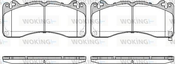 Woking P16493.02 - Тормозные колодки, дисковые, комплект avtokuzovplus.com.ua