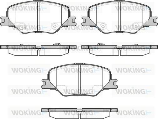 Woking P16953.02 - Гальмівні колодки, дискові гальма autocars.com.ua
