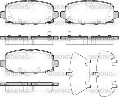 Woking P16963.02 - Гальмівні колодки, дискові гальма autocars.com.ua